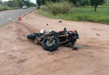 Batida violenta entre moto esportiva e carro mata motociclista na MS-141