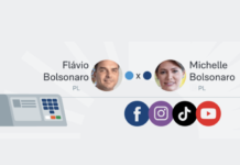 Michelle e Flávio ampliam base de seguidores após embate nas redes