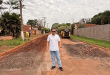 Agesul atende Inspetor Cabral e executa recuperação asfáltica no distrito de Panambi