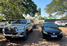 Assaltantes que roubaram muambeiros usando Hilux são presos em flagrante