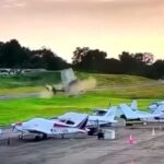 Avião bate em helicóptero da polícia e mata piloto nos EUA