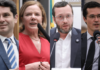 Curi, Gleisi, Filipe e Deltan empatam na disputa pelo Senado no PR