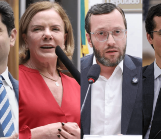 Curi, Gleisi, Filipe e Deltan empatam na disputa pelo Senado no PR