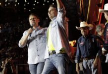 Em Barretos, Tarcísio diz que Flávio é herdeiro do projeto de Bolsonaro