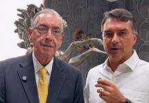 Flávio apoia Cunha e exalta atuação no impeachment de Dilma