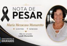 NOTA DE PESAR – MARIA MEZACASA MUNARETTO